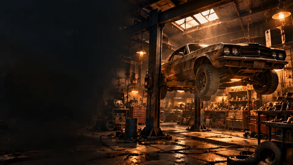 IRON GARAGE: ukázkový vizuál
